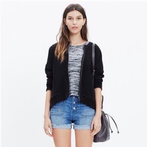 MADEWELL Zip Front Black Jacquard Jacket